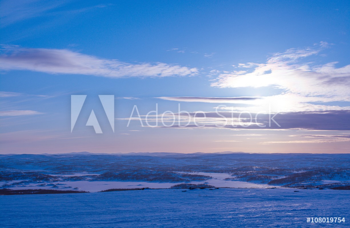 Picture of Spring in tundra Polar region Murmansk region